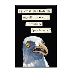 Problematische Magneet - Vogel - Humor - Cadeau - Kousenvuller - GehaktSpotvogel