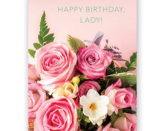 Happy Birthday Lady Card