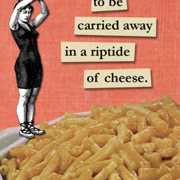 Mac 'n Cheese Rip Tide - Magnet - Macaroni - Food - Humor - Gift - Stocking Stuffer