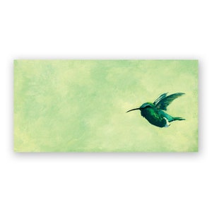 Hummingbird - 12 x 6 Wings on Wood Decor