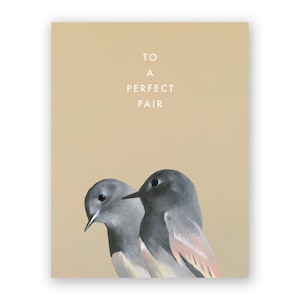 Tarjeta de boda par de pájaros - Pájaros - Saludo - Papelería
