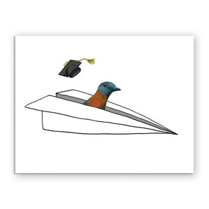 Carte d’avion de graduation