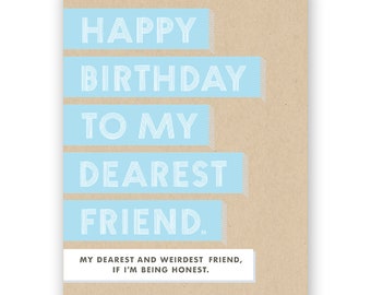 Dearest Friend Birthday Card
