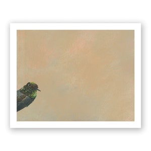 People-Watching For Misanthropes 8 x 10 Limited Edition Art Print - Bird - Hummingbird - Animal - Nature - Gift