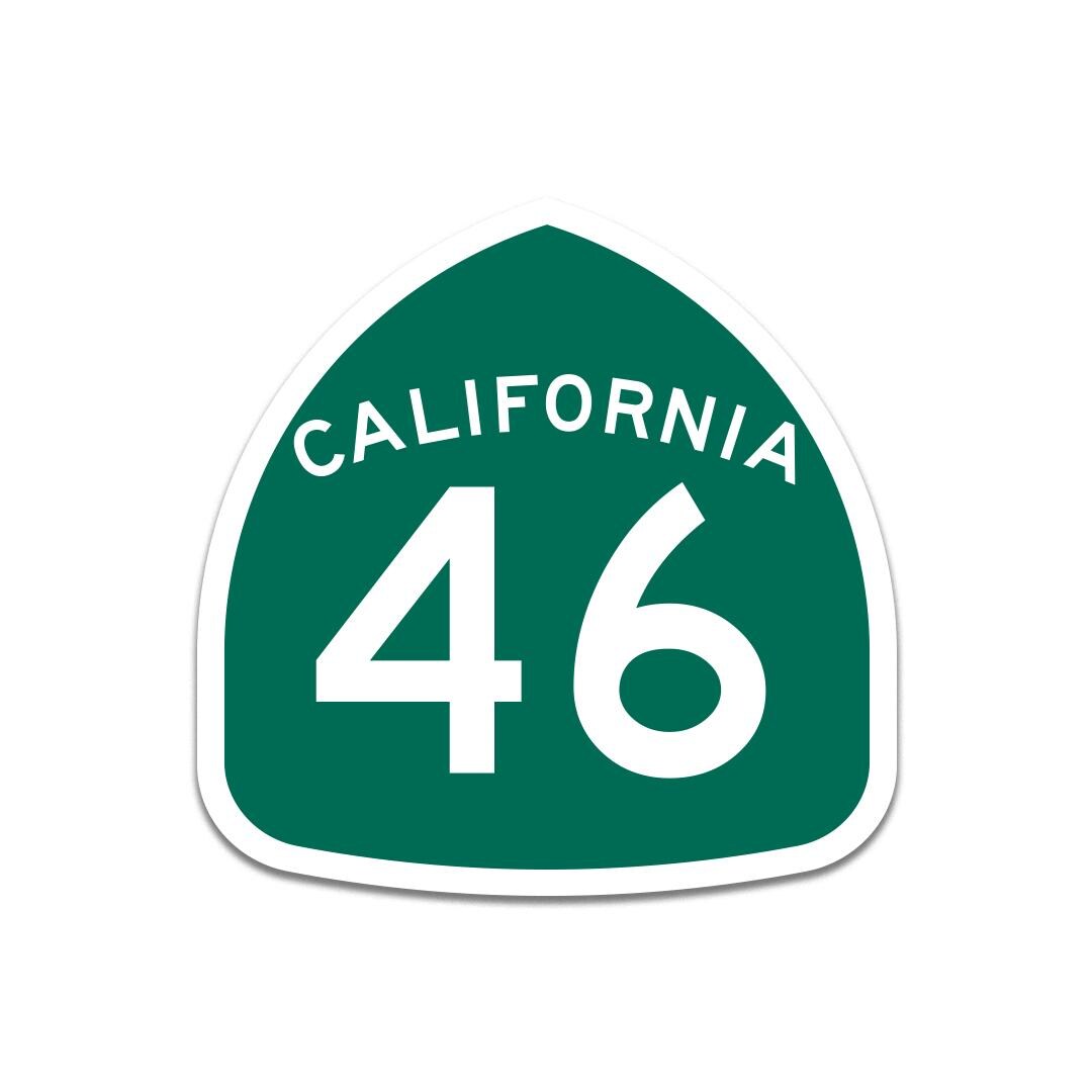 46 Highway Sign Sticker - Etsy