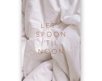 Let's Spoon Til Noon Card