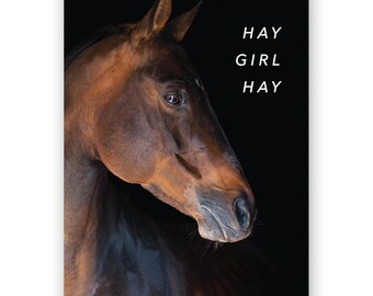 Hay Girl Hay Card