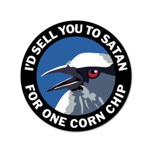 Corn Chip Round Sticker