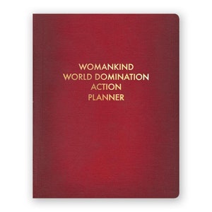 Womankind World Domination Action Planer - JOURNAL - Humor - Geschenk