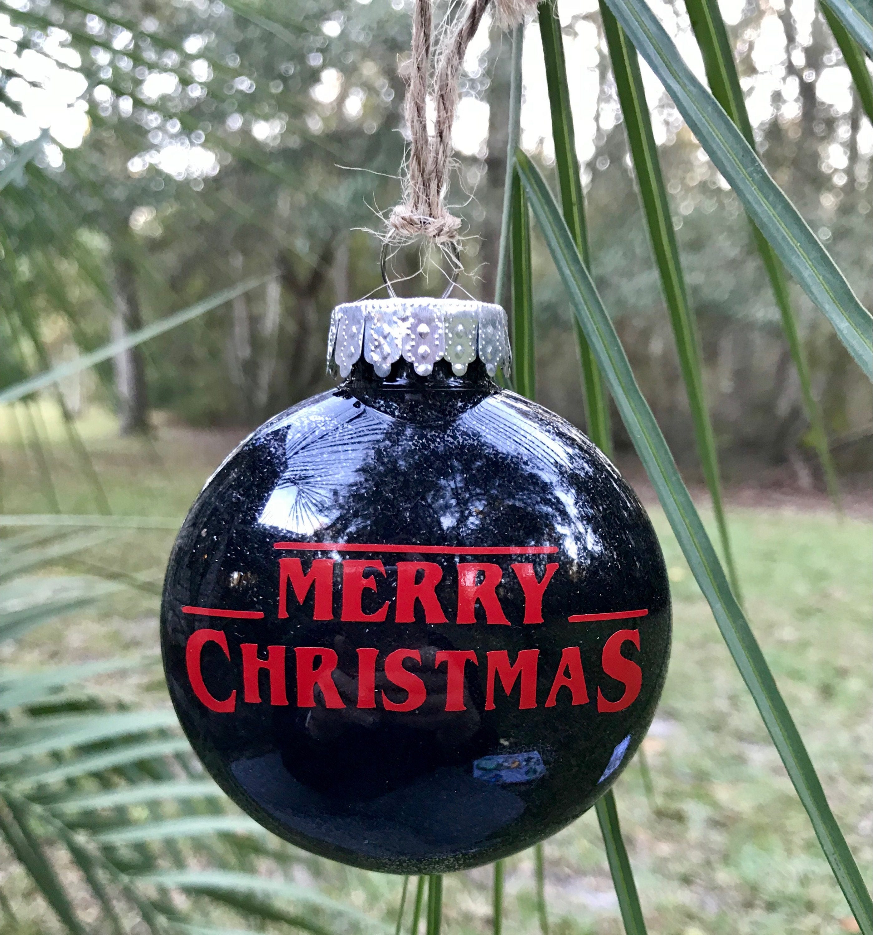 Stranger Things Merry Christmas Ornament 