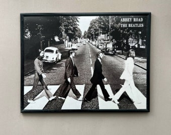 The Beatles on the Abbey Road pedestrian crossing