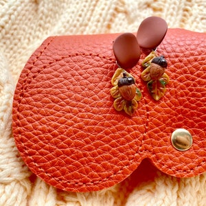 Acorn Oak Leaf Earrings, Woodland Jewellery, Autumn Earrings, Cute Dangle Earrings, Lightweight Earrings, Nature Lover Gift