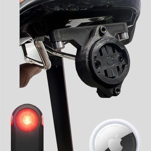 Garmin Varia Light Mount + AirTag for Specialized SWAT and Selle Italian saddles