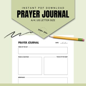 Prayer Journal Page | Prayer Journal PDF, Christian Journal, Prayer Journal Pages, Printable Prayer Journal, Devotional Journal