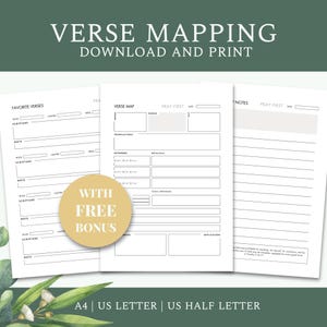 Verse Mapping | Bible Study Template