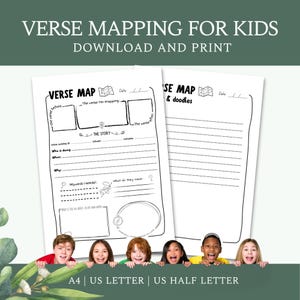 Plantilla de estudio bíblico para niños