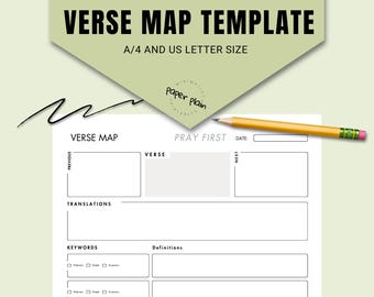 Bible VERSE MAPPING Printable PDF Digital Download - Etsy