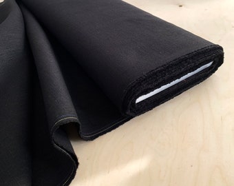 Linen fabric, Fabric by the meter or yard, Black linen fabric, Sewing fabric, Black fabric, Black linen, Apparel fabric, Pre-washed linen
