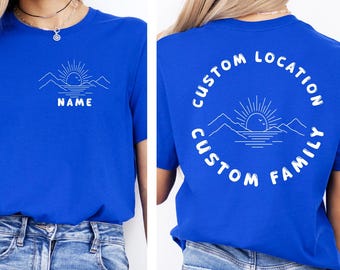 Personalized Family Beach Vacation Shirt, Custom Matching Family Trip Tee, Making Memories Together T-Shirt, Summer Coastal Travel Gift