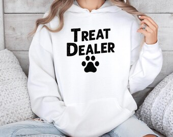 Funny Dog Lover Hoodie,Dog Mom Hoodie,Treat Dealer,Animal Lover Hoodie,Dog Mom Gift,Gift for Dog Lover,Fur Mom Hoodie,Dog Person