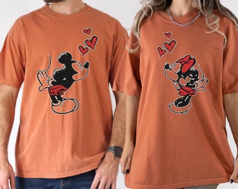 Disney Couples T-shirt ,Mickey Minnie Mouse T-shirt, Vintage Disney Couple Matching T-shirt, Disneyland Family Trip, Magic Kingdom T-shirt