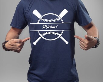 Custom Baseball T-Shirt, Personalized Baseball Gifts, Team Game Day Tee, Name Baseball Shirt