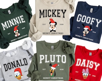 Disney Mickey and Friends Christmas Sweatshirt,Mickey Very Merry Christmas Sweatshirt,Christmas Mickey and Friends Family Sweatshirt