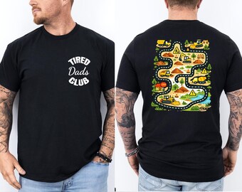 Tired Dads Club Shirt, Construction Dad T-Shirt, Funny Dad Life Tee, New Dad Gift, Excavator Dad Shirt, Tired Dada Tee, Father's Day Gift