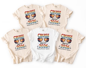 Matching Cruise Squad 2026 Shirt, Vacation Memories Tee, Comfort Colors Beach Holiday Shirt, Boat Trip Family Matching Shirts