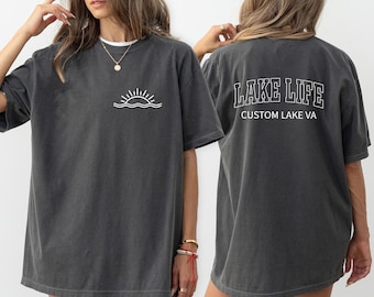 Custom Lake Life T-shirt, Personalized Lake House Shirt