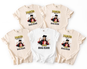 Custom Proud Family Senior 2026 Shirts, Comfort Colors Graduation Tee, Proud Graduation Mom Shirt, Class of 2026 Tee, Custom Graduation Gift