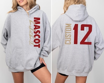 Custom Basketball Hoodie,Personalized Basketball Mom Hoodie,Game Day Basketball Hoodie, Basketball Dad Hoodie,Basketball Gift Idea