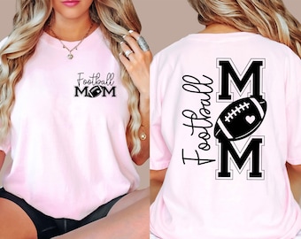 Football Mom T-shirt, Football Mom T-shirt, Football Mom T-shirt Gift, Football Lover Mom, Football Mama T-shirt, Football T-shirt For Mom