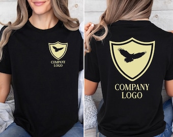 Custom Company Logo Shirt, Personalized Business Logo Tee, Custom Work Uniform Shirt, Professional Staff Tee, Custom Promotional Shirt