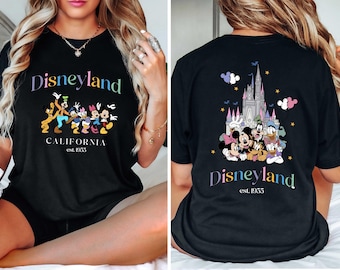 Disney Castle Sweatshirt,Disney Charecters T-shirt,Walt Disney World T-Shirt, Disneyland T-shirt,Disney Vacation T-shirt,Ladies Walt Disney