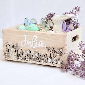 Osterkorb personalisiert, Osterkiste mit Name, Osterkörbchen, Ostergeschenk Kinder, Osterdeko