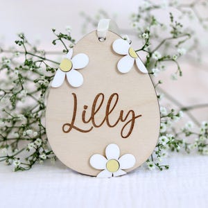 personalized Easter egg with name, Easter decoration personalized made of wood, Easter basket Easter pendant, Easter egg with name, Easter gift children