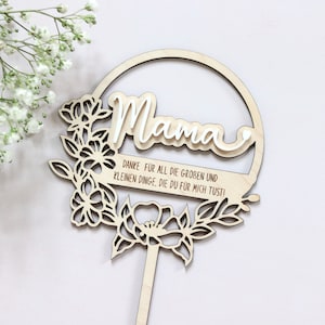 Geschenke für Mama, Blumenstecker personalisiert, Geburtstagsgeschenk Mama, Geschenkidee für Mama Geburtstag