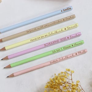 Bleistift mit Namen personalisiert Geschenk Mädchen Junge Geschenke für Kinder Einschulungsgeschenk Schulkind Geschenk Kindergarten Abschied