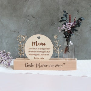Geschenke für Mama, Kartenhalter Holz Mama, Geburtstagsgeschenk Mama, Geburtstag Mama