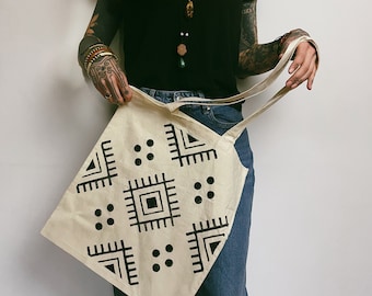 Woodblock printed Tote Bag