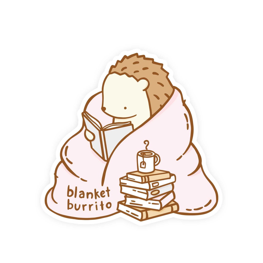 Blanket Burrito Vinyl Sticker Etsy