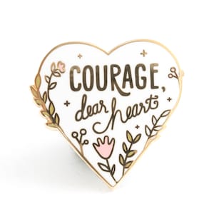 Courage Enamel Pin - Pastel Version |  Lapel Pin - Enamel pins - Narnia pin