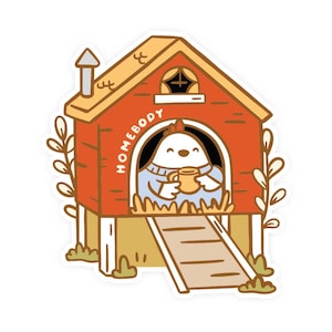 Homebody Chicken Sticker