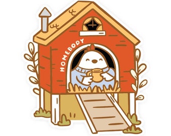 Homebody Chicken Sticker