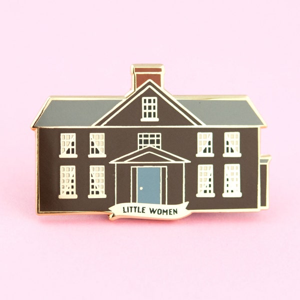 Little Women Home Enamel Pin | Little Women lapel pin, book pin, Book Nooks pin, book enamel pin, book lovers