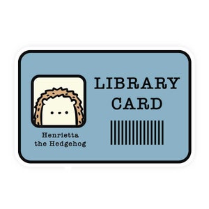 Library Card Sticker