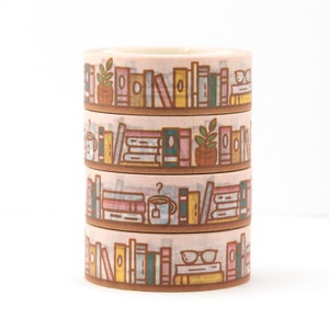 Bookshelf Washi Tape - washi tape - cute washi tape - book washi tape - book lover washi tape - book lover gift