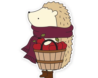 Henrietta Apple Picking Vinyl Sticker