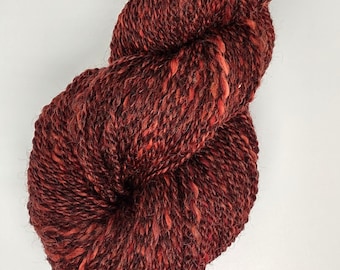 Wensleydale Worsted Wolle Garn - Red Heather 2-fädig